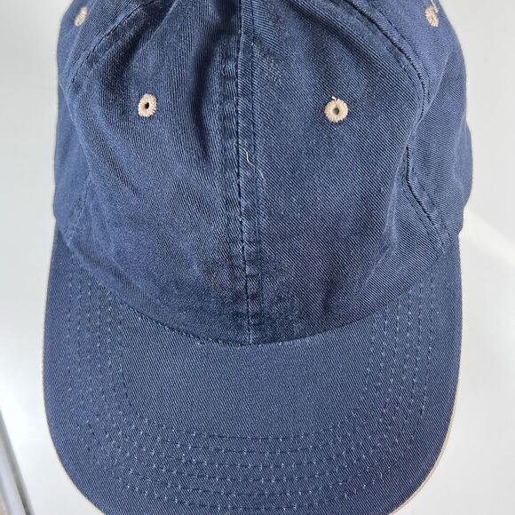 The Cap Cotton Hook & Loop Baseball Cap. Navy Blue. OSFM - Picture 5 of 7